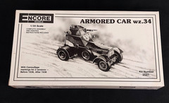 Encore Armored Car wz.34 1:35 Model Kit #3501 Open Box Sealed Parts Poland