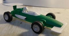 Indy race car junkyard