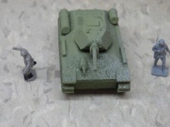 MIR / Roco Minitank Compatible WWII Russian T-34/76 & Airfix Soldiers Lot#7404B©