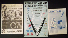 VTG PROTAR 1/12 MODEL KIT RENAULT RE23 FORMULA 1 RACE CAR COMPLETE
