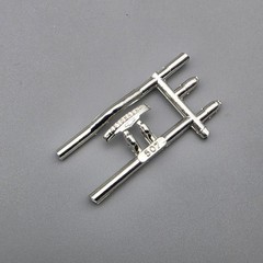AMT/ERTL 6437 1950 Chevrolet 3100 Pickup Parts Kit Bash Chrome Front Hood Emblem
