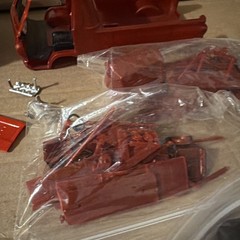 IMC #107-200 Dodge Little Red Wagon Plastic Model Kit 1/25th Lot Of Three Parts