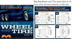 MOEBIUS 1/25 Big Rig Wheel & Tire Set 10/pk MOE1010-NEW