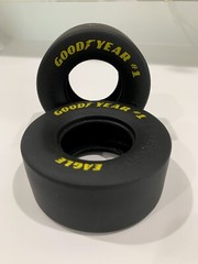 2 X 1:8 Scale Good Year Eagle #1 Drag Slick Tires FOR REVEL Model Car 3 5:8”X1.5