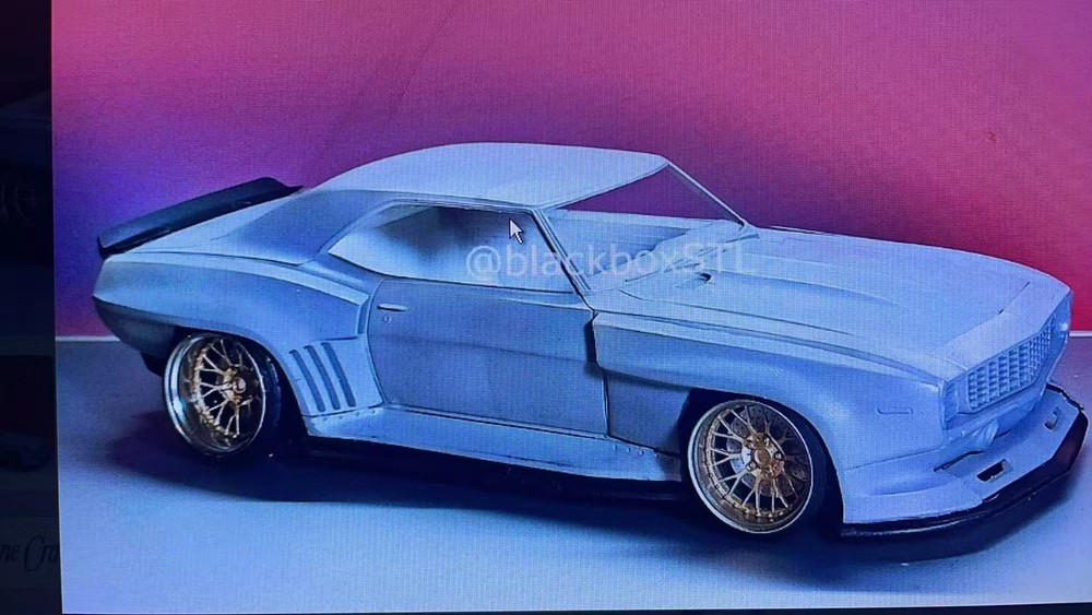 1/24 Scale Chevrolet Camaro 69 Super Modified Wide Body Kit Resin Printed