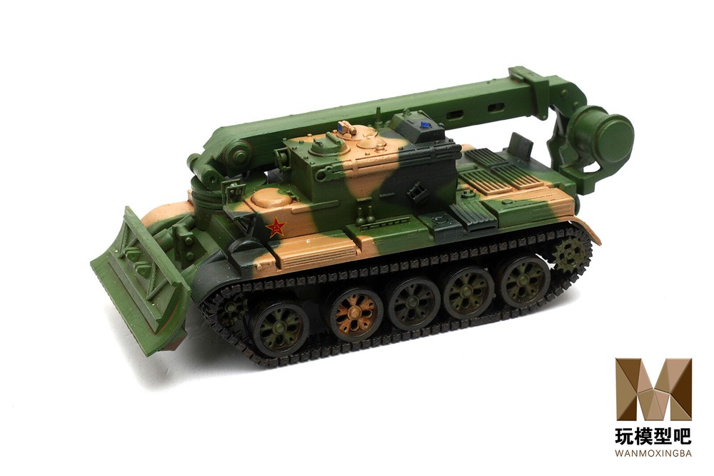 1/72 Chinese Type 84 Armored Recovery Vehicle 3D Resin Jungle Tricolor Model