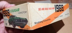 Palmer 1969 Mercury Cougar model kit 60s issue