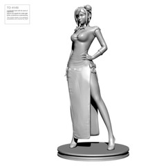 1/35 Resin Fantasy Fighter Girl Unpainted Unassembled td-4149-16A