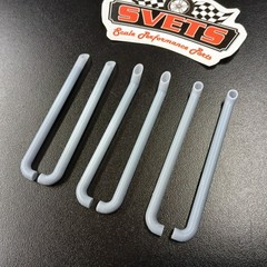 1/24 1/25 Scale 3D Resin Exhaust Stacks Set Universal Longer Version 90 Degree