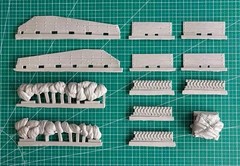 1/35 Scale Die-Cast Resin Model Assembled Kit M4A2 Tarawa Accessories Set (No…