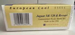 Glencoe Models #03604 European Cool Jaguar & Ferrari – 2 Mini Kits