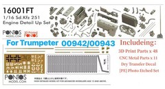 Pontos Model 16001FT 1/16 Sd.Kfz 251 D Detail Up Set (Vol.1) For TRUMPETER 00942