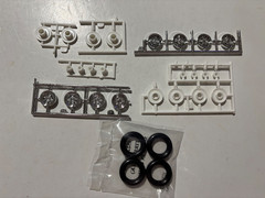 Model Car Parts – Revell Mazda RX-7 Wheels Tores Wheel Backs ONLY 1/25 kitbash