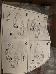 1984 Chevrolet Corvette Roadster MPC 1:16 Model 6480 Parts Opened Started READ!!