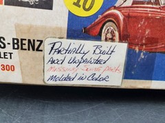 Vintage Monogram 1939 Mercedes-Benz 540K Cabriolet Model Car Kit 1/24 PC87 Used