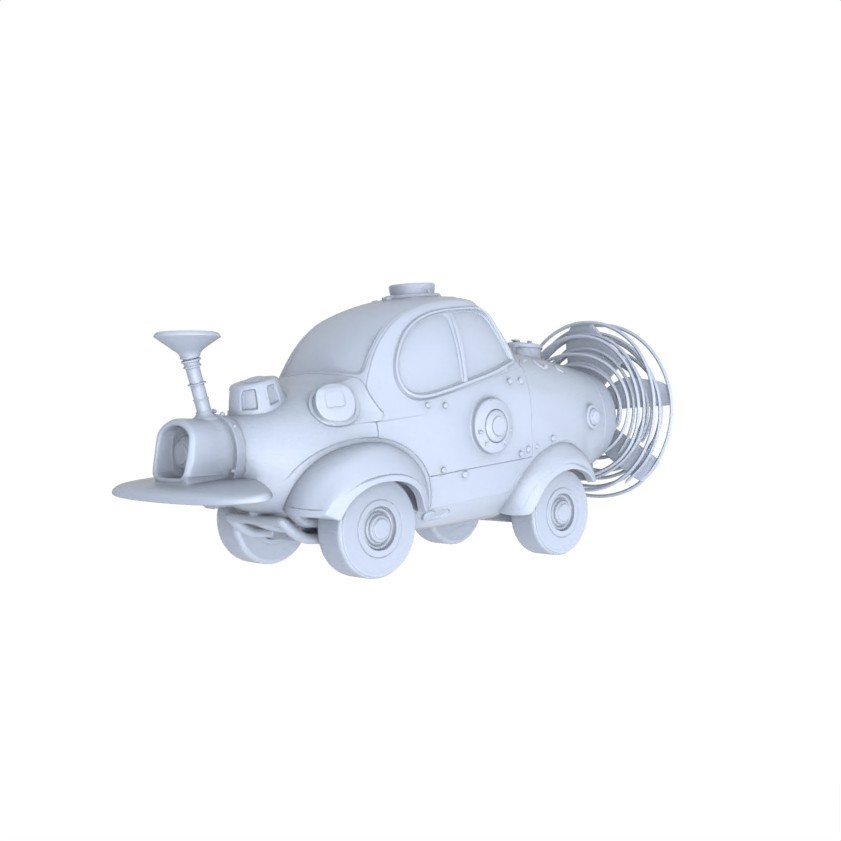 1/150 MRY-SFW LYTA136 Unpainted Steampunk Vintage Car Kit, DIY Diorama