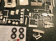 AMT 62 Pontiac Bonnieville model kit original 60s 3 in 1 unbuilt screw bottom