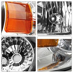 for 2005 2006 2007 2008 2009 OE Replacement A-Chrome Housing Amber Reflector