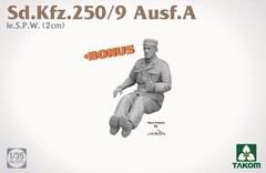 TAKOM 2213 1/35 Scale Sd.Kfz.250/9 Ausf.A Ie.S.P.W. (2cm) Assembly Model kit