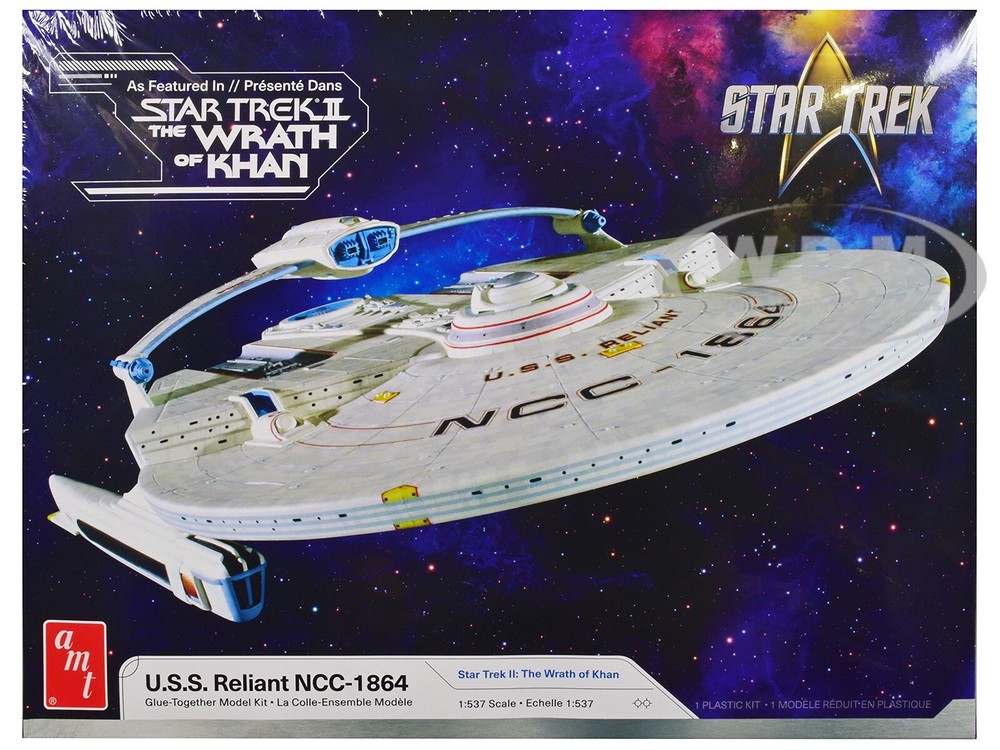 SKILL 2 MODEL KIT USS RELIANT NCC-1864 “STAR TREK II” 1/537 SCALE AMT AMT1457 M