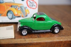 1973 AMT ’36 Ford Coupe Roadster Model Car Kit built junkyard box No. A136