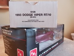 LOT OF 2 – AMT-ERTL 1/25 Promos, Plymouth Prowler & 1993 Dodge Viper RT/10, MIB