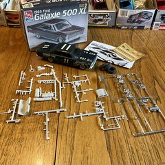 Built Model Car , AMT 1965 Galaxie 500 Vintage Style Stock Car