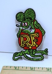 Rat Fink Patch Badge Hot Rod Motorcycle Biker Chopper Vest Jacket ED Roth