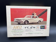 RARE VTG Revell 1962 Plymouth Fury Model Kit #H-1251:149- Open Box