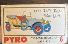 Pyro Vintage 1909 Rolls Royce Silver Ghost 1:32 Scale Car Model Vintage Brass