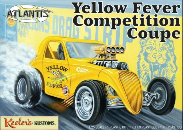 Atlantis Models 13101 Yellow Fever Competition Coupe Fiat Keelers Kustoms 1/25