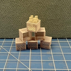 Set of 6 Milk Crates for Diorama 1/24 1/25