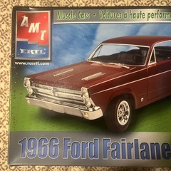 AMT/Ertl Model kit of the muscle car, ’66 Ford Fairlane GT-GTA NOB Sealed parts