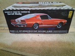 SKILL 2 MODEL KIT 1967 FORD MUSTANG SHELBY GT350 BLACK 1/25 SCALE AMT AMT834 M