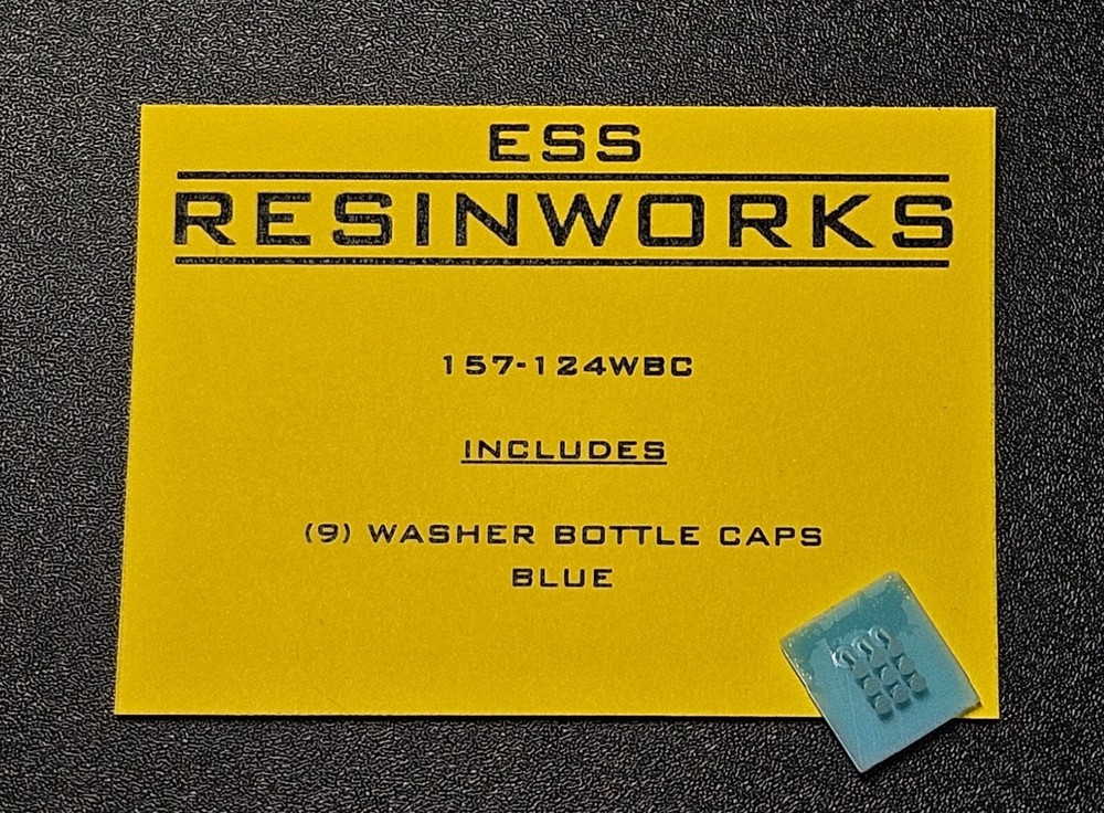 1/24 1/25 WASHER BOTTLE CAPS (9PCS) 157-124WBC ESS RESINWORKS
