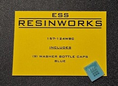1/24 1/25 WASHER BOTTLE CAPS (9PCS) 157-124WBC ESS RESINWORKS