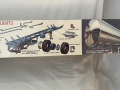 AMT Fruehauf Sunoco PLATED TANKER Semi-Trailer 1/25 Scale Model Kit (NIB)