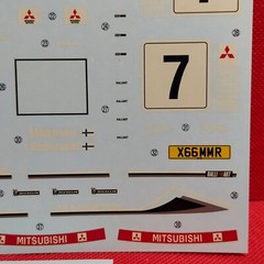 Rally Car Decals 2001 Mitsubishi Lancer Evo 7 1:24 Scale Model Car Part