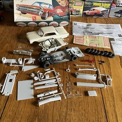 Built Model Car, STARTED AMT Skyline Kit Ford Galaxy Vintage Type Race Car