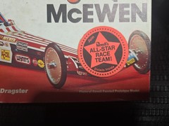 Revell TOM the Mongoose McEWEN 1/25 Rear End Dragster Rare’H-1463 Open Box