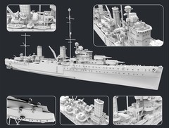 Flyhawk 1/700 1109S HMS Cruiser Penelope 1940 top quality BEST
