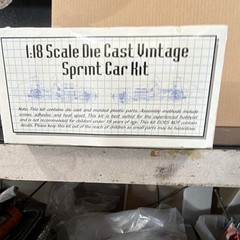 GMP Vintage Series 1:18 Diecast Sprint Car Model Kit Unassembled MPN 7721