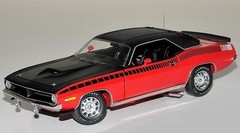 Plymouth Cuda Classic Custom Built Metal Model Concept Hot Rod Race Car
