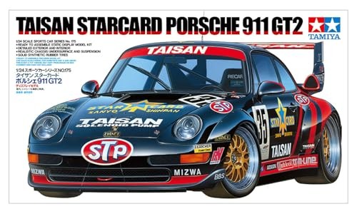 TAMIYA 1/24 TAISAN StarCard Porsche 911 GT2 JGTC Race Car Model Kit Y860308