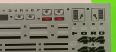 1980 Ford Dually 6 Wheel Drive 4×4 1/25 Decal Sheet Dash Ranger F250 Emblems