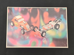 Vintage Model Kit – AMT Double Dragster Kit – Open Rail & Fiat Coupe – Unbuilt