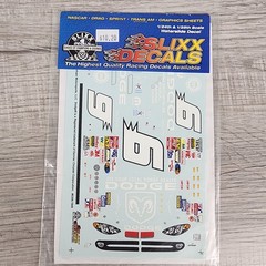 Slixx NASCAR 1849 2003 9 Bill Elliot Dodge R/T Evernham Waterslide Decals 1/24