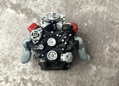 Resin Dodge Viper V10 engine for scale model cars, 1/24 1/25