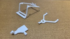 1940 Ford ENGINE STAND, TOW BAR & HITCH 1:25 Scale AMT NEW Model Kit PARTS