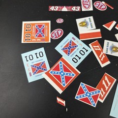 Lot of Loose Water Slide Decals For Diecast And Models General Lee Fall Guy